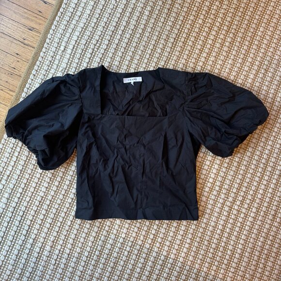 Frame Tops Square Neck Puff Sleeve Top - Picture 2 of 4